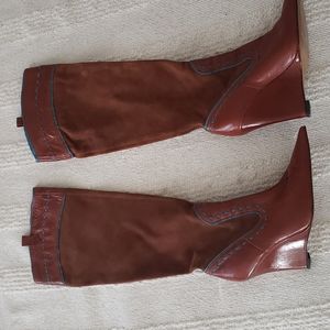 Charles David leather and suede boots